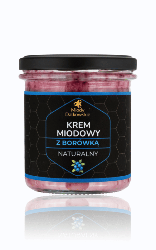 Krem miodowy z borówką mały słoik