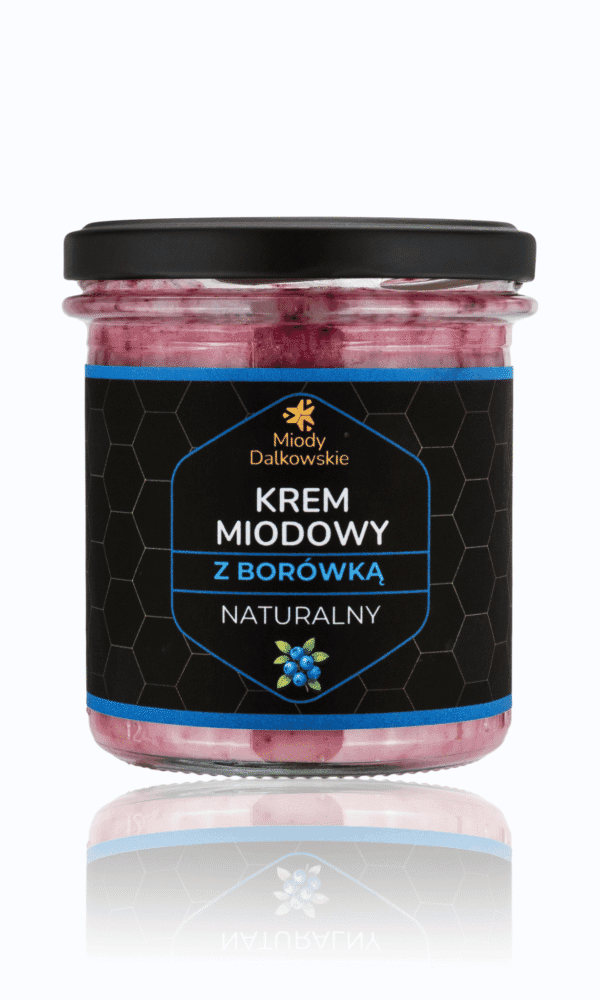 Krem miodowy z borówką mały słoik