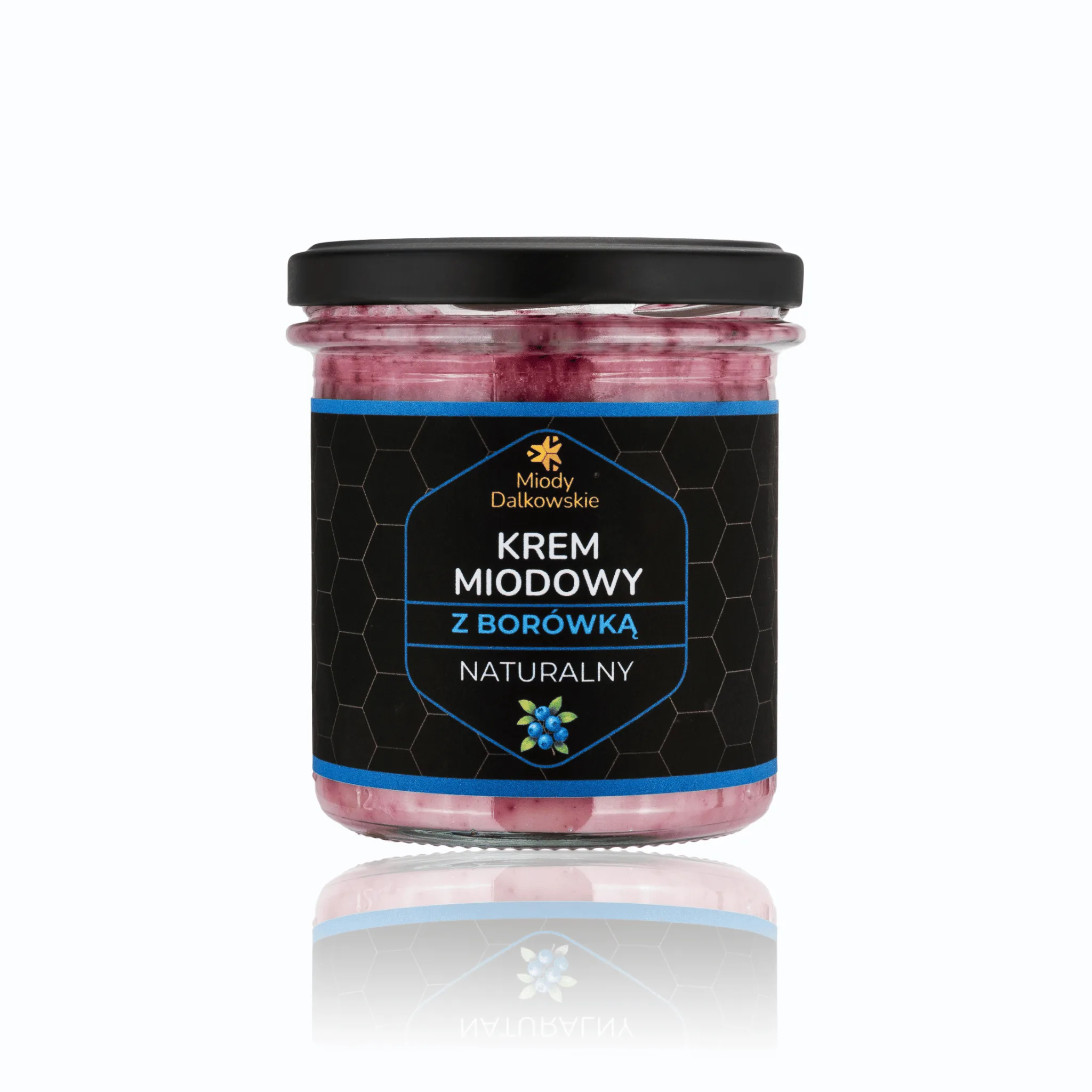 Krem miodowy z borówką mały słoik