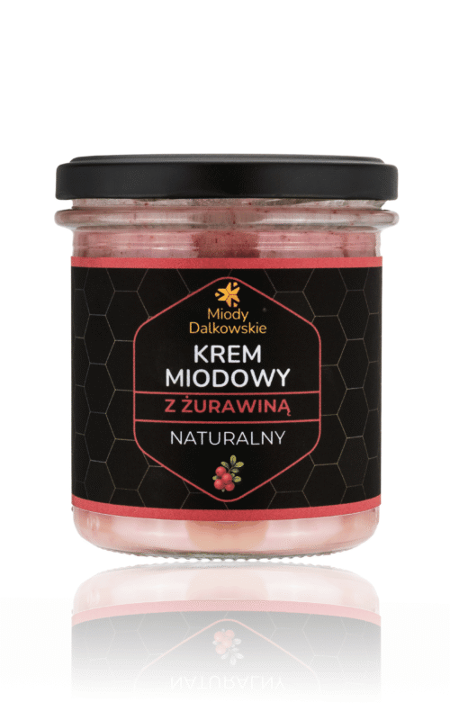 Krem miodowy z żurawiną