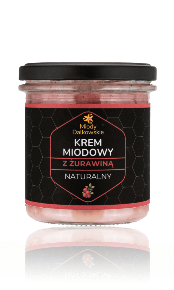 Krem miodowy z żurawiną