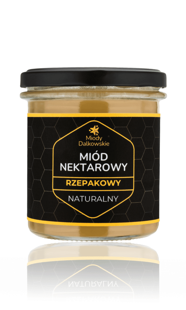 Miód nektarowy rzepakowy mały słoik