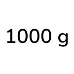 1000 g